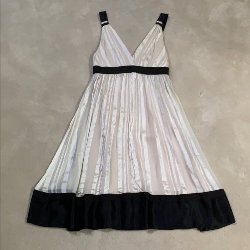 Zara women pleated silk dress